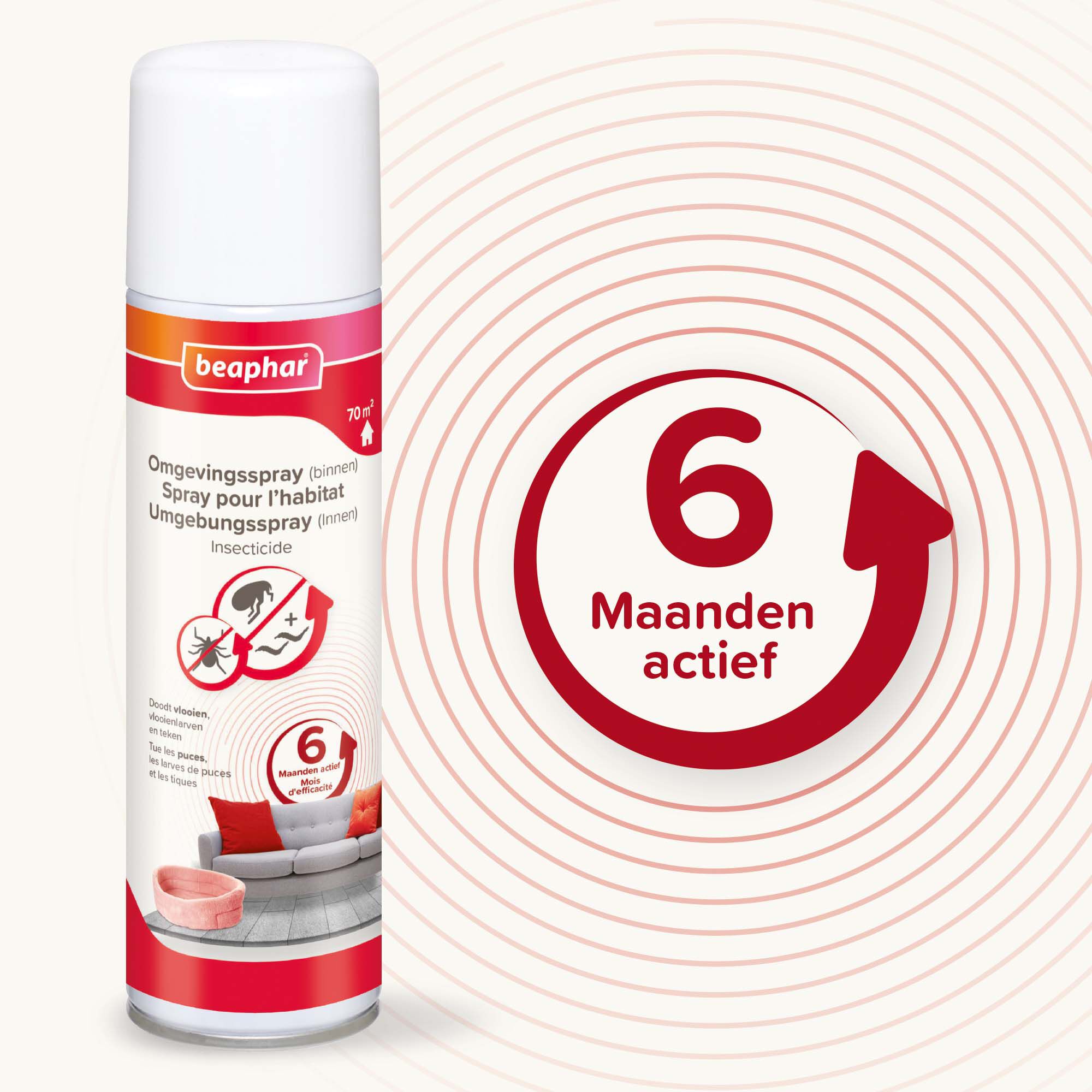 Beaphar - Anti Vlooien Hond - Omgevingsspray - 250 Stuks