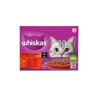 Whiskas  7+ Classic Selectie - Kattenvoer - 12x85 gram - 1020 Gram - saus