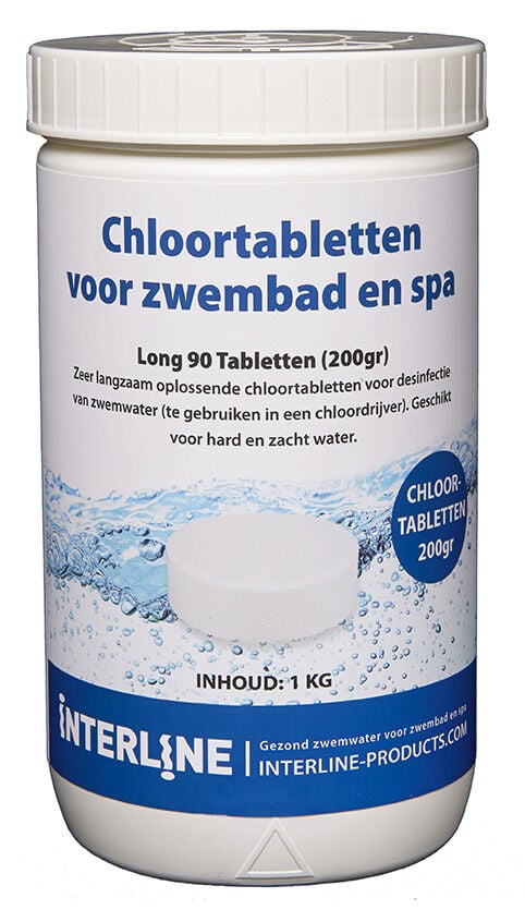 Interline Chloortabletten 200gr - 1 Kilogram
