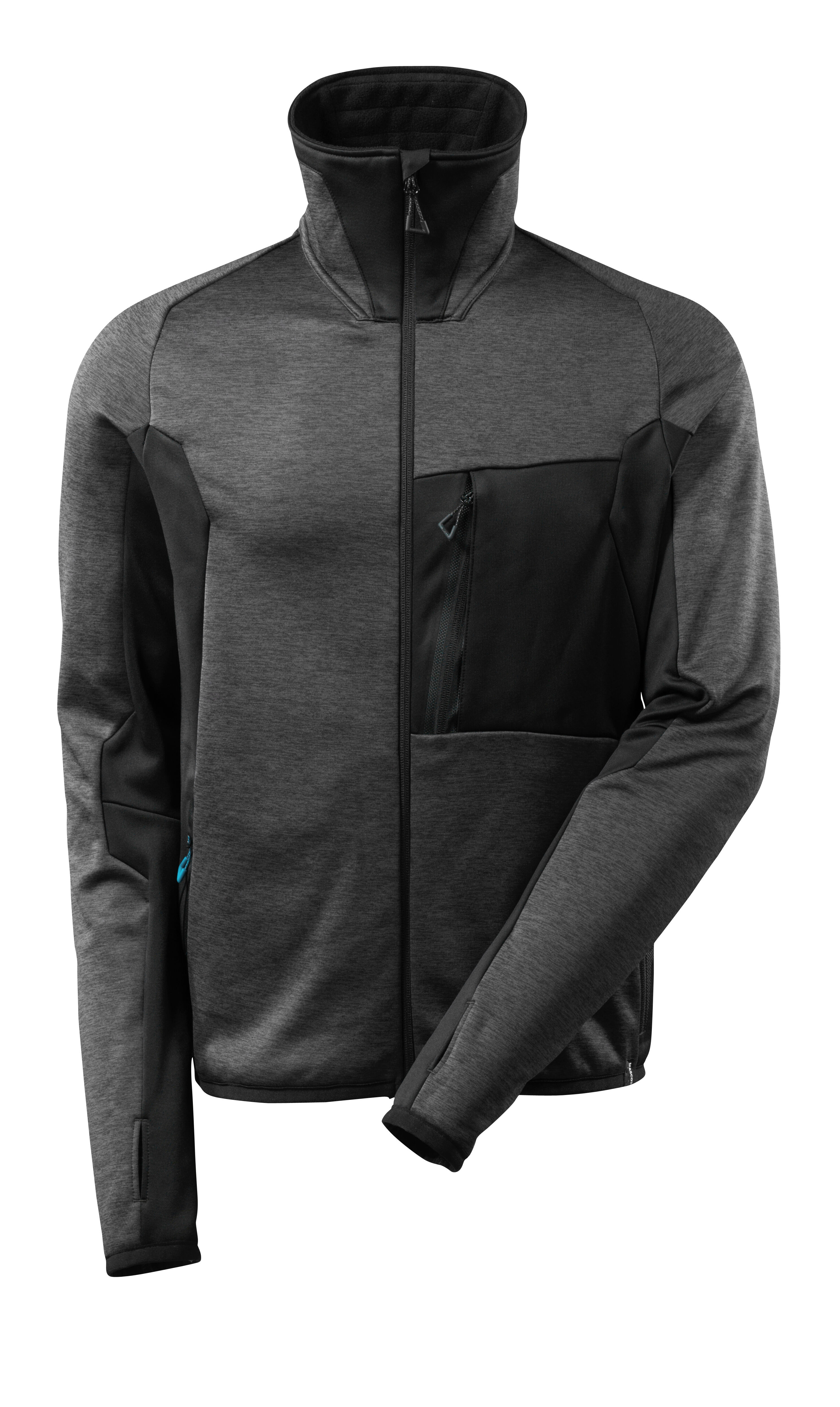 MASCOT Advanced - Fleecevest - Donkerantraciet / zwart - L