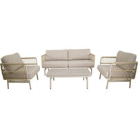Lesli Living Akiro - Loungeset - Beige - 66x75x179 cm