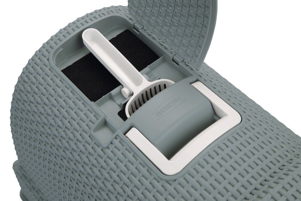 Curver  - Kattenbak - Lichtblauw - 39.5x38.5x51 cm