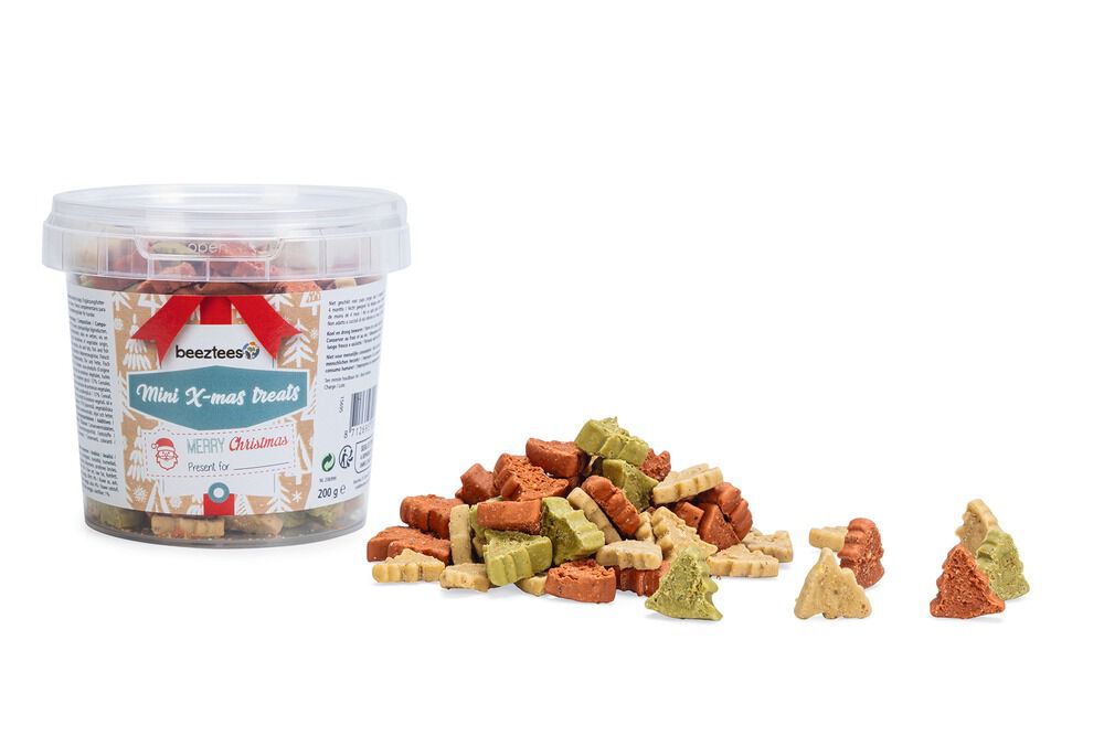 Beeztees Mini X-Mas Treats - Hondensnack - 200 Gram - granen - XS