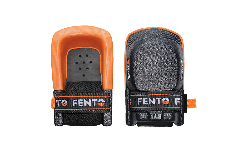 FENTO ORIGINAL - Kniebeschermers - Zwart/Oranje - 1 maat