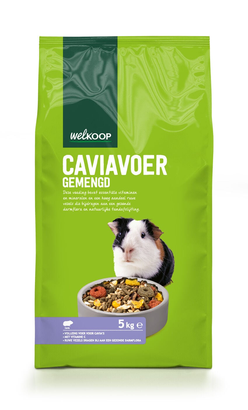 Welkoop Caviavoer + Vitamine C - 5 Kilogram Welkoop Caviavoer + Vitamine C - 5 Kilogram