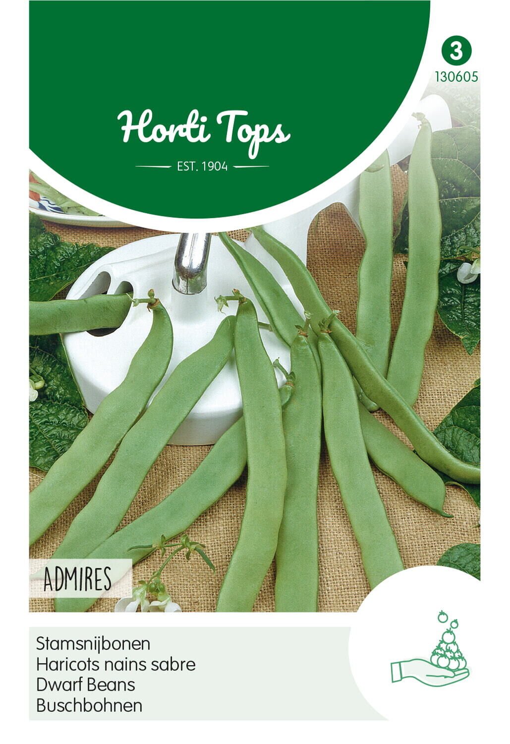 Hortitops Stamsnijboon Admires Phaseolus vulgaris - Groentezaden - 25 Gram Hortitops Stamsnijboon Admires Phaseolus vulgaris - Groentezaden - 25 Gram