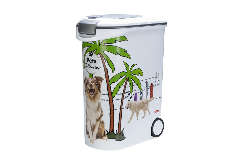 Curver Hond - Voercontainer - 54 Liter - Wit Grijs Curver Hond - Voercontainer - 54 Liter - Wit Grijs