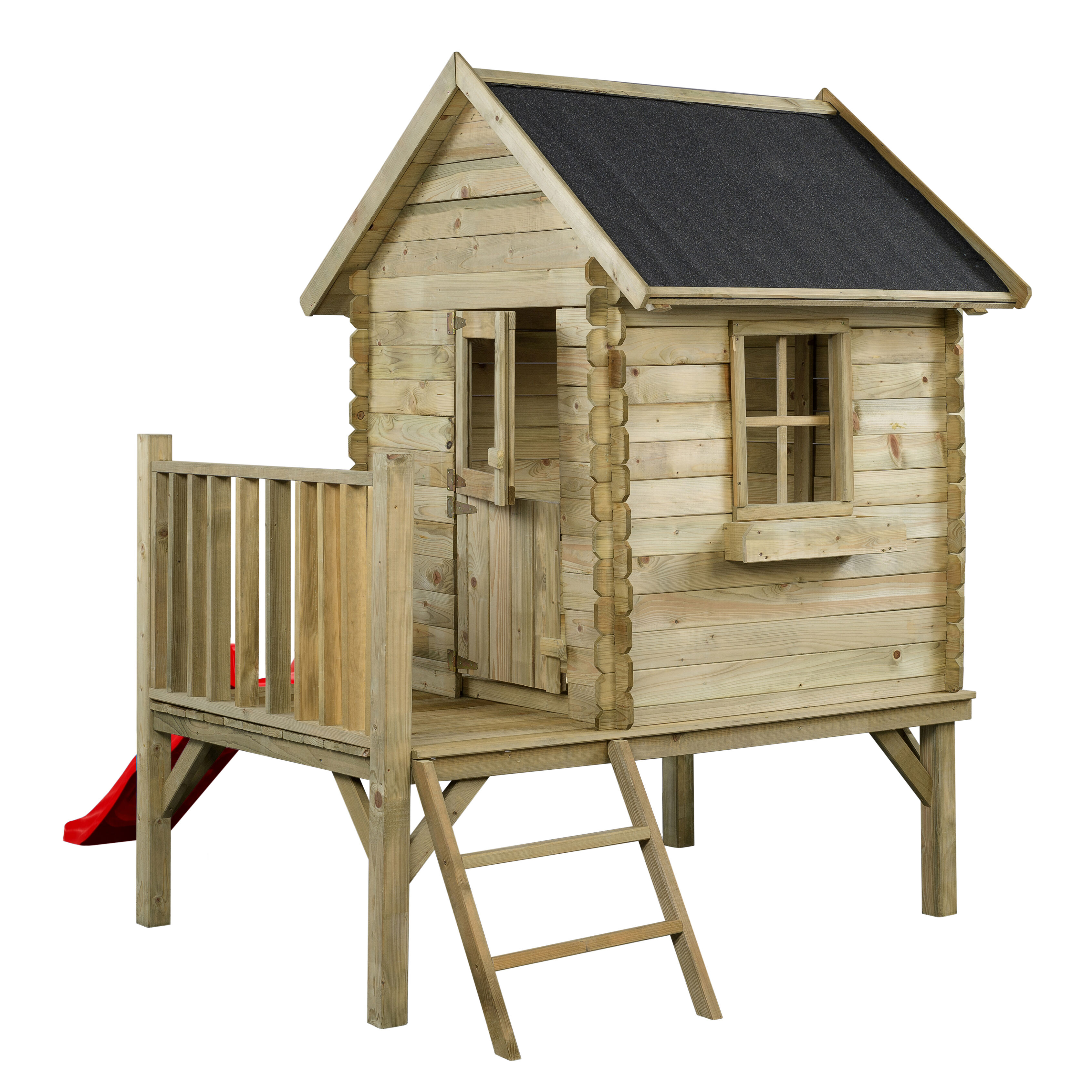 Swing King Camilla - Speelhuisje - Rood - Hout