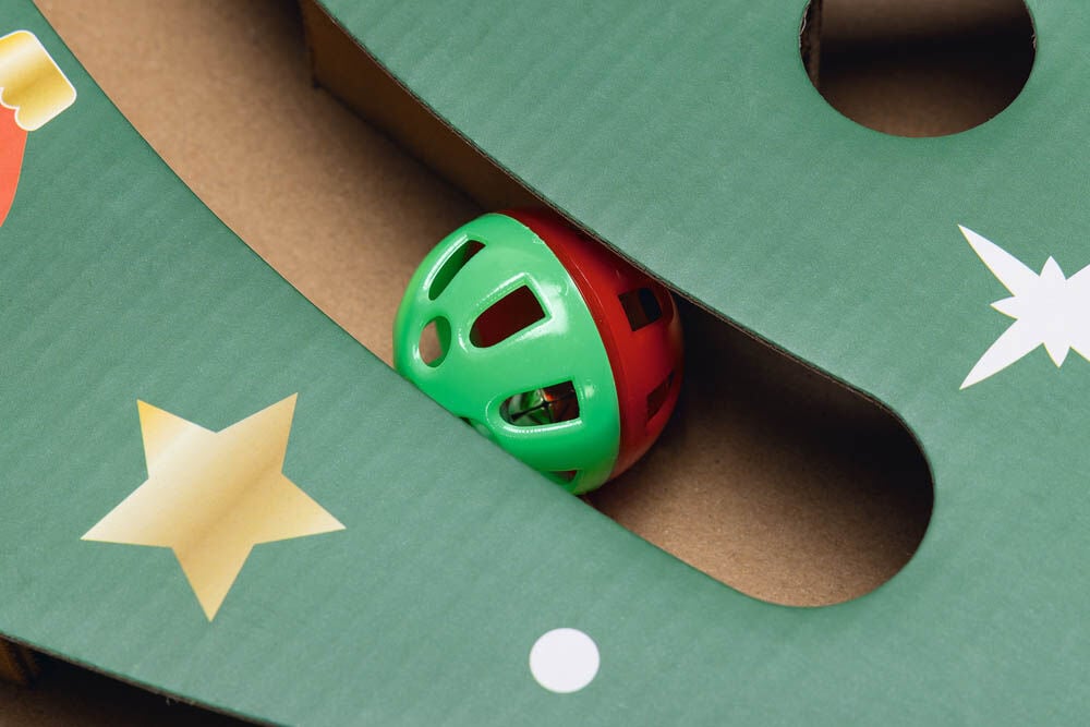 Beeztees Kerstboom Krabkarton - Kerst kattenspeeltje