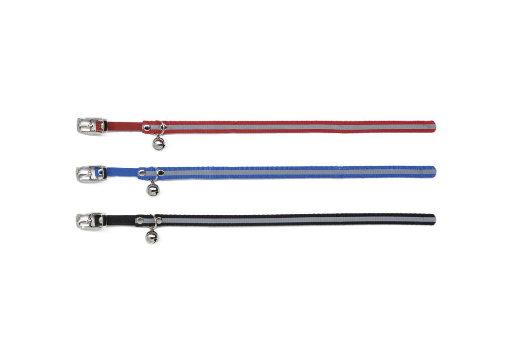 Beeztees Reflecterend - Kattenhalsband - Rood - 32 cm