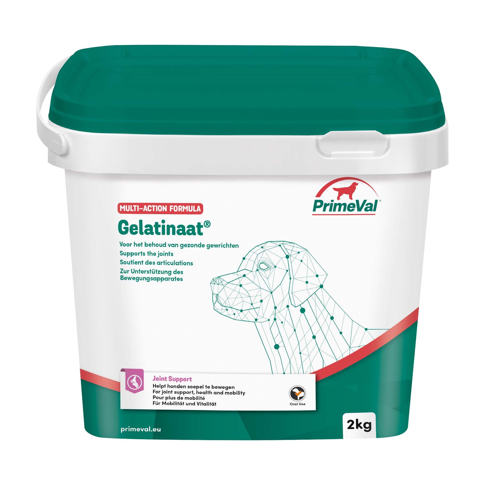 Primeval Gelatinaat Hond - Voedingssupplement - 2 Kilogram Primeval Gelatinaat Hond - Voedingssupplement - 2 Kilogram