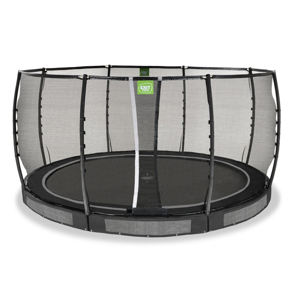 EXIT Allure Premium - Inground trampoline - Zwart - 427 cm