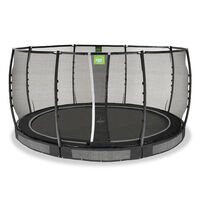 EXIT Allure Premium - Inground trampoline - Zwart - 427 cm