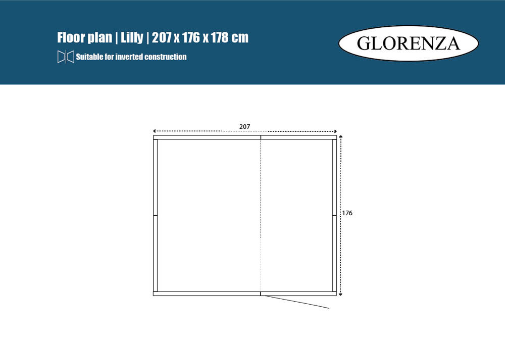Glorenza Lilly - Kattenren - Antraciet - 178x176x207 cm