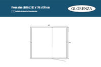 Glorenza Lilly - Kattenren - Antraciet - 178x176x207 cm
