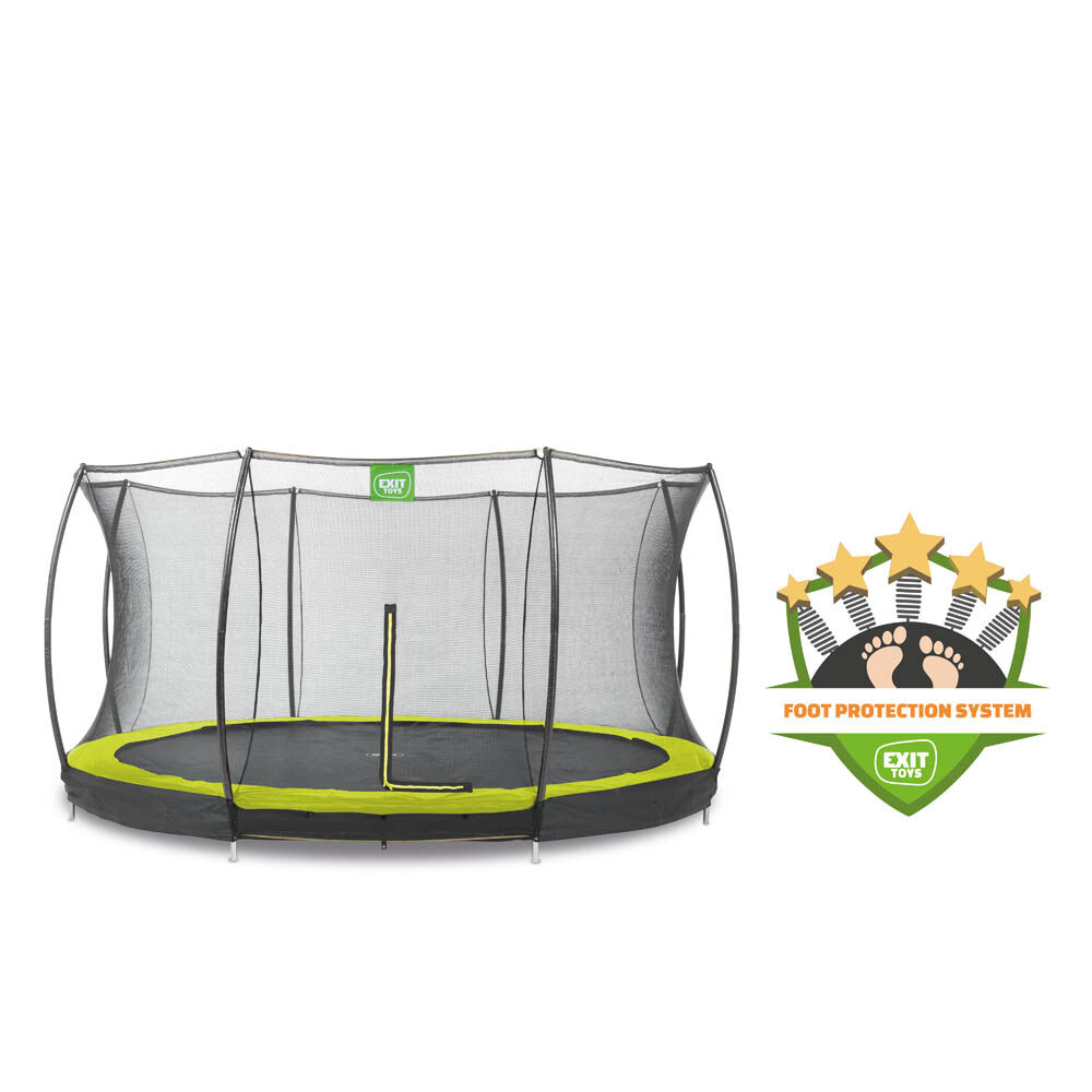 Exit Silhouette - Inground trampoline - Groen - 427 cm