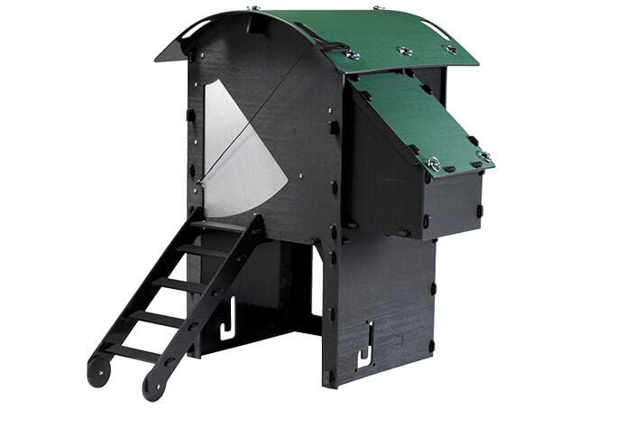 Nestera Penthouse - Kippenhok - 2 tot 4 kippen - Zwart/Groen - Rechts - S Nestera Penthouse - Kippenhok - 2 tot 4 kippen - Zwart/Groen - Rechts - S