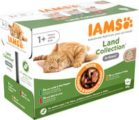 IAMS Land - Delights - 12x85 gram - 1020 Gram - kalkoen, kip, vlees