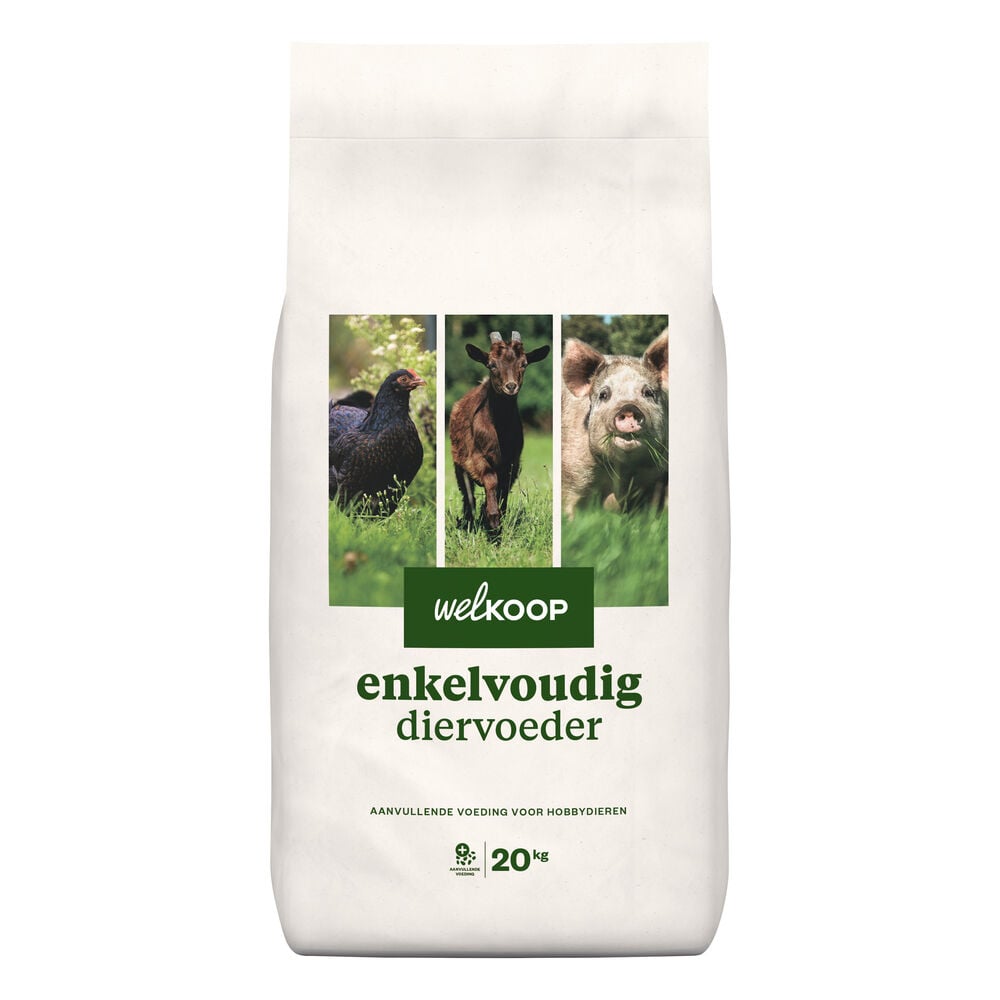 Welkoop Enkelvoudig diervoeder Gebroken Mais - Kippenvoer - Erfdiervoer