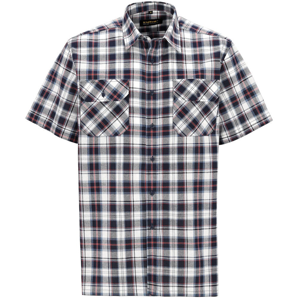 Storvik Farsund - Overhemd - Blauw, Rood - 2XL Storvik Farsund - Overhemd - Blauw, Rood - 2XL