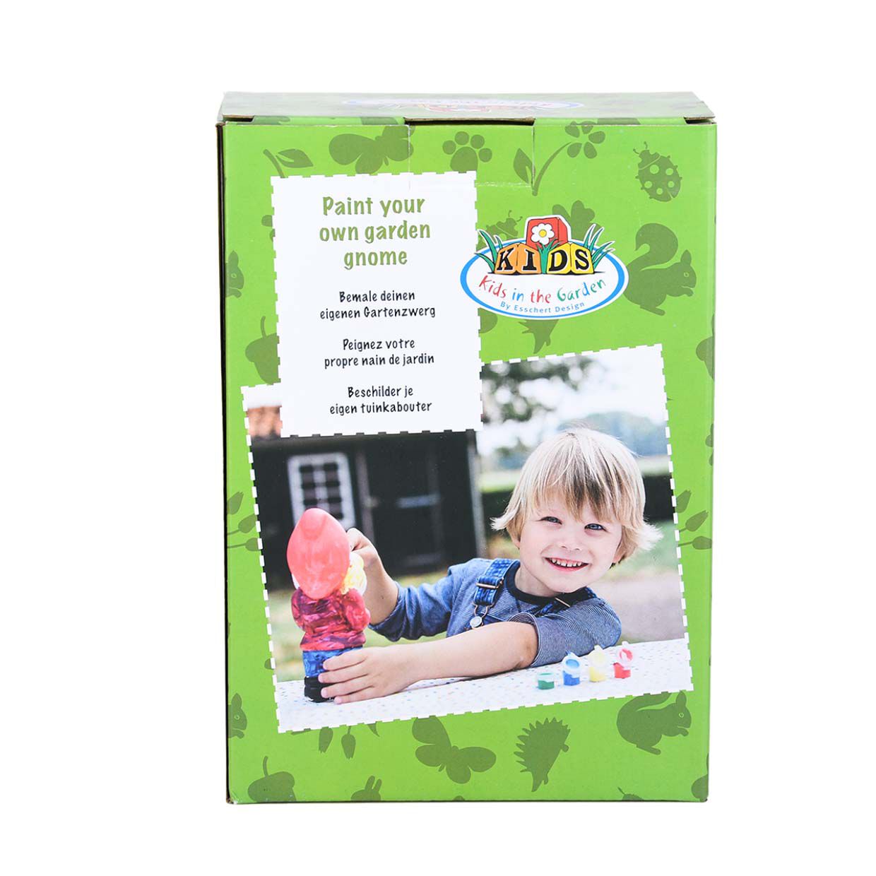 Esschert Design Verf-het-zelf - Kabouter - Wit