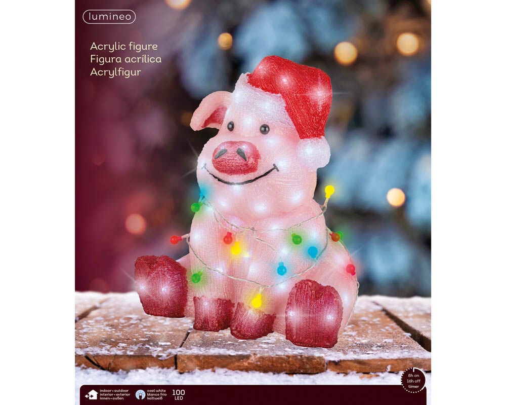 Lumineo Varkentje - LED figuur - 100 - 44.5 cm