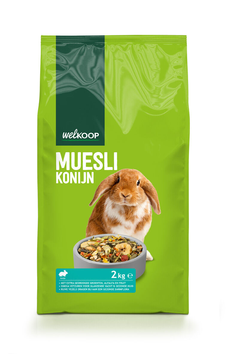 Welkoop Muesli - Konijnenvoer - 2 Kilogram