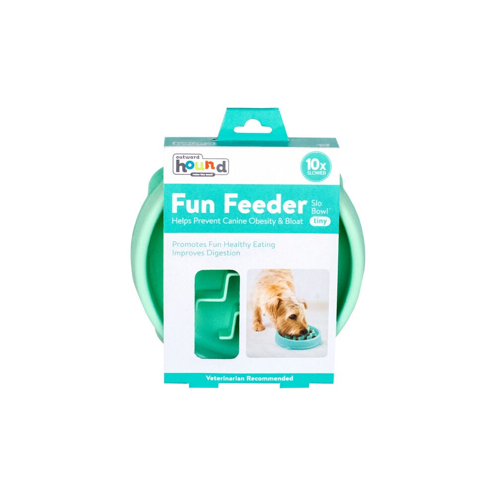 Outward Hound Anti schrokbak - Voerbak Hond - Mint