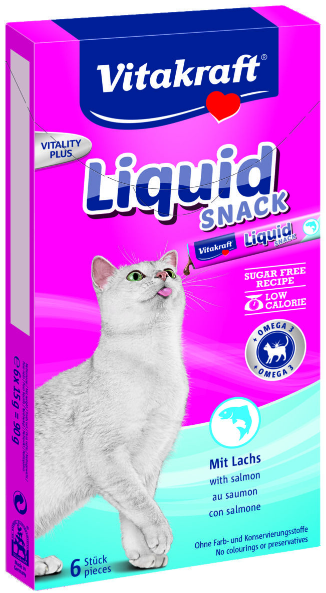 Vitakraft Cat-Liquid - Kattensnacks - 90 - zalm