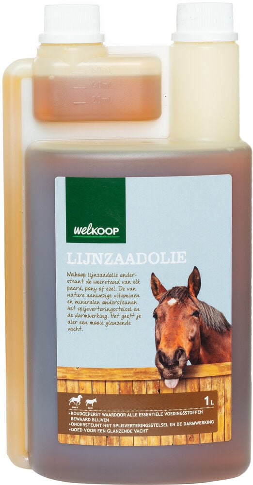 Welkoop Lijnzaadolie - Supplement - 1 Liter - Flacon Welkoop Lijnzaadolie - Supplement - 1 Liter - Flacon