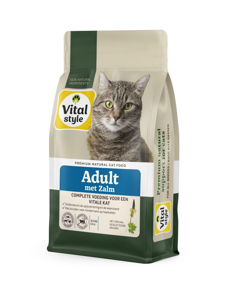 VITALstyle Adult - Kattenvoer - 3.5 Kilogram - Zalm