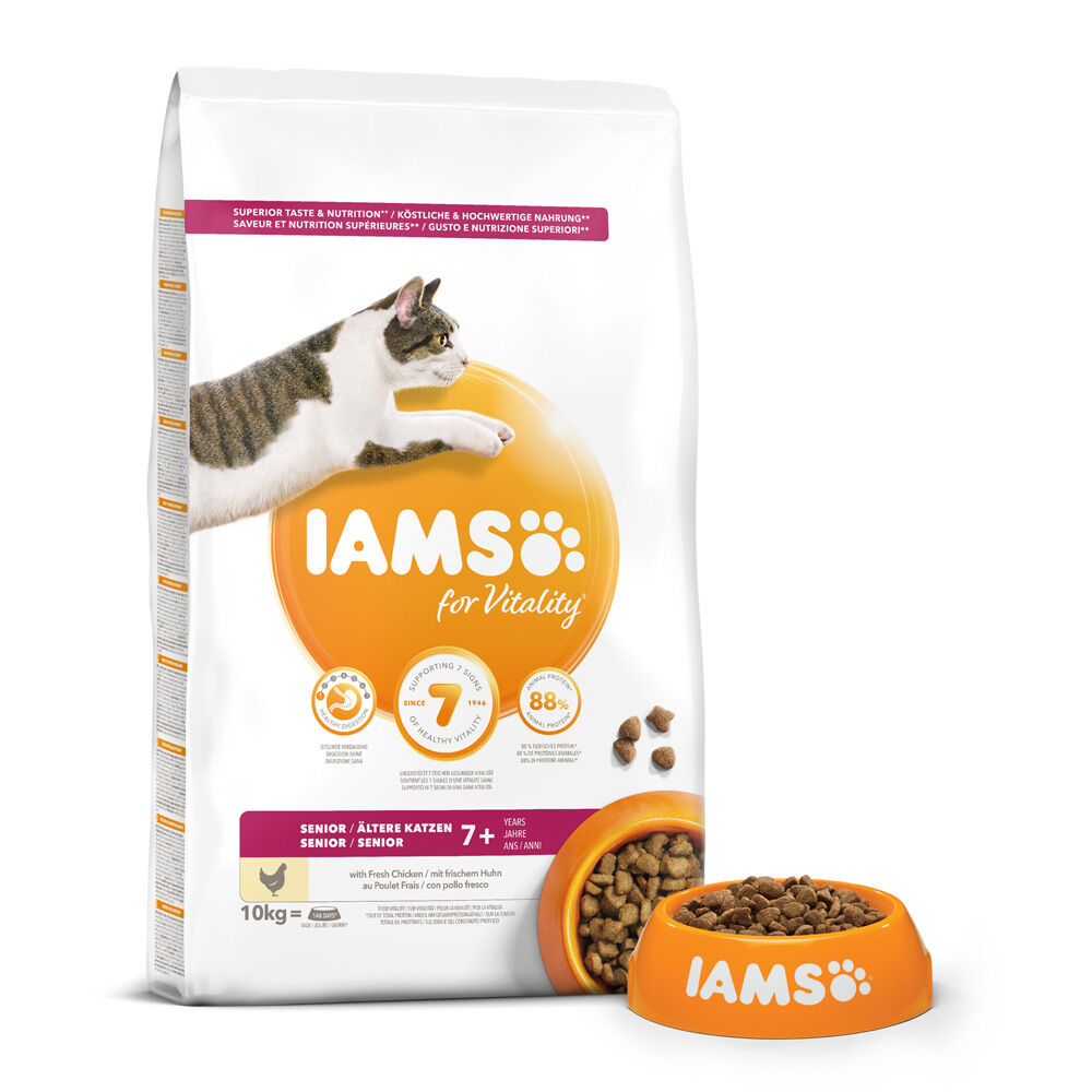 IAMS Mature - Kattenvoer - 10 Kilogram - kalkoen, kip