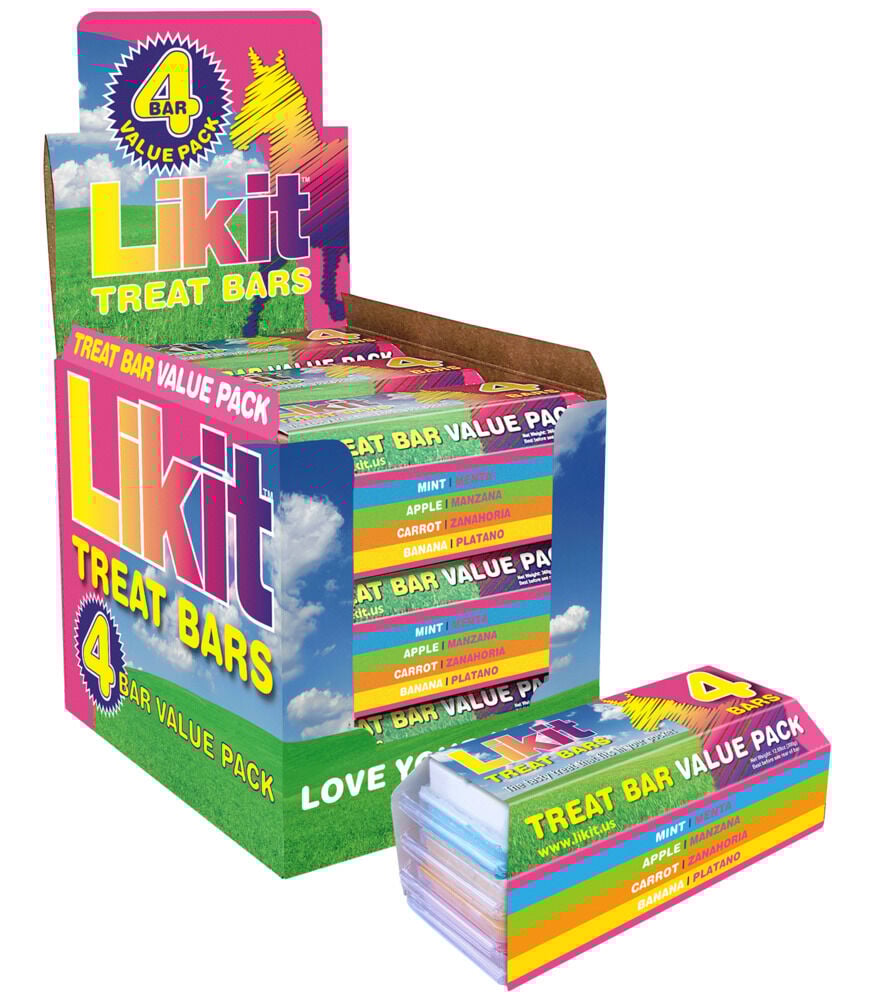 Likit Treat Bar Paardenreep - Paardensnack - 4 Stuks - Assorti