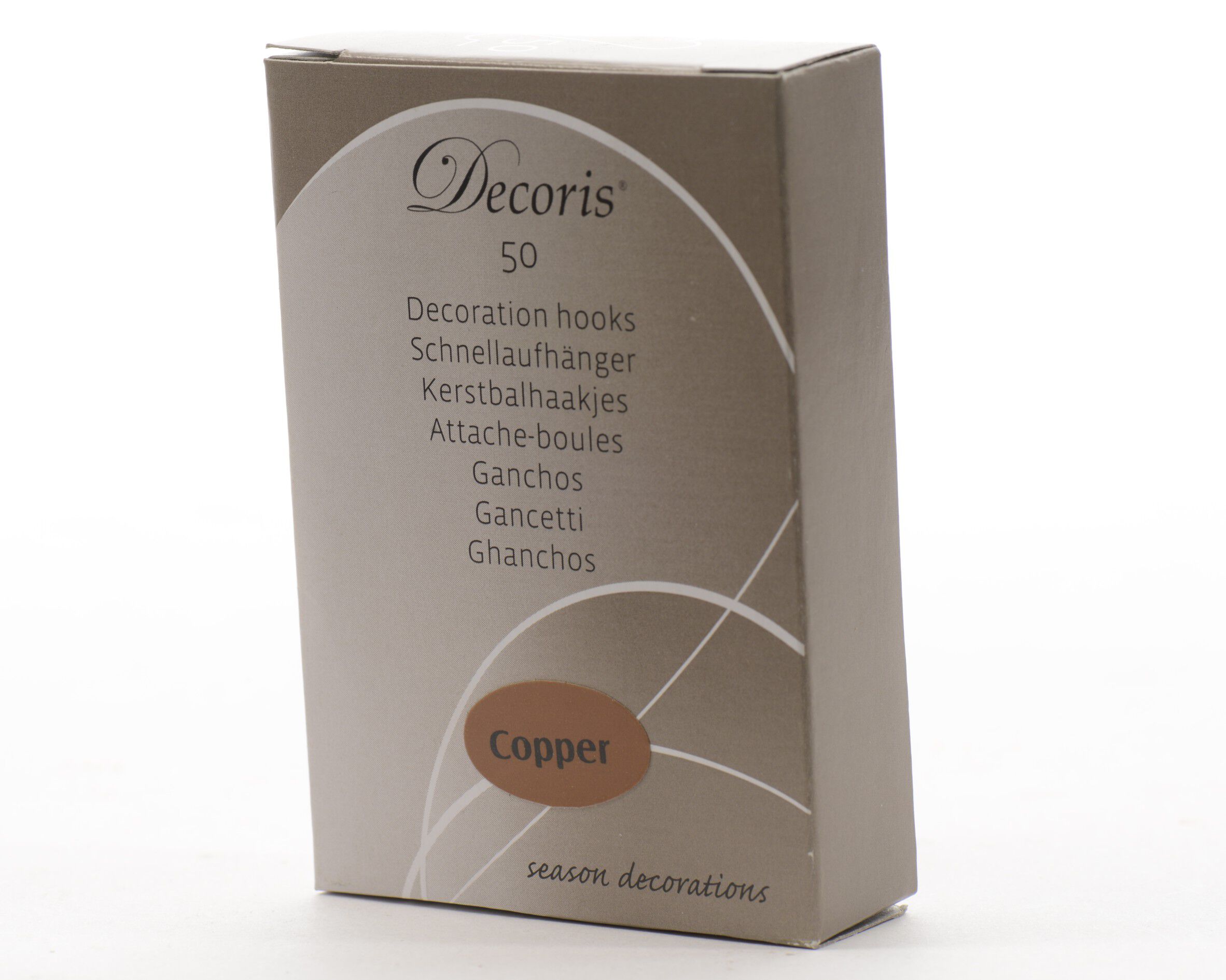 Kerstbalhaakjes - Koper - 10x5.5x2 cm