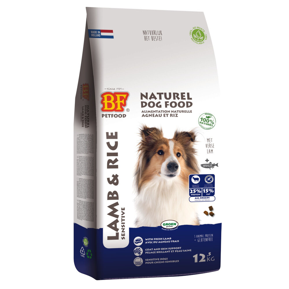 BF Petfood Lam & Rijst - Hondenvoer - 12.5 Kilogram - groente, rijst BF Petfood Lam & Rijst - Hondenvoer - 12.5 Kilogram - groente, rijst