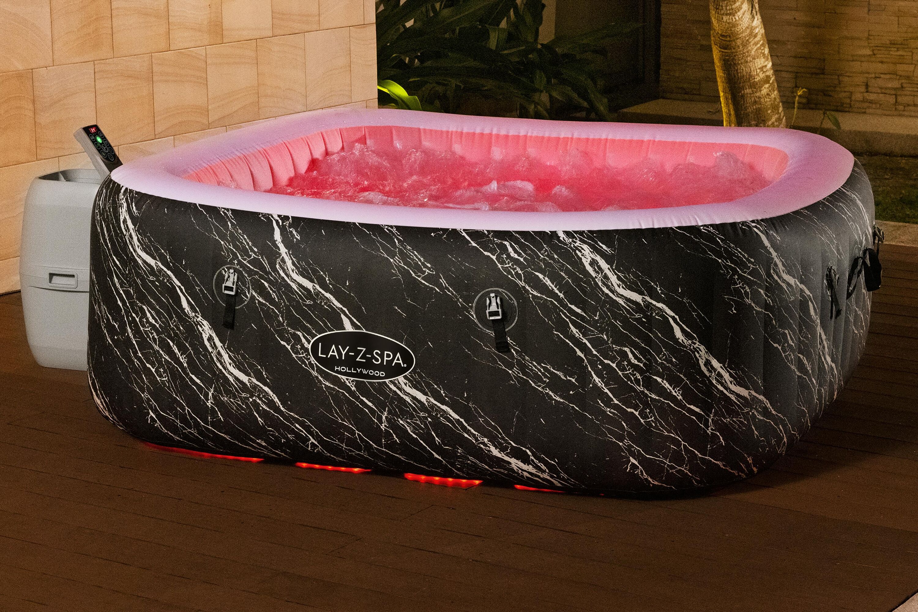 Bestway Lay-Z Spa - Hollywood Airjet 6 Spa - Marmer - 57.5x77x55 cm - 180 cm