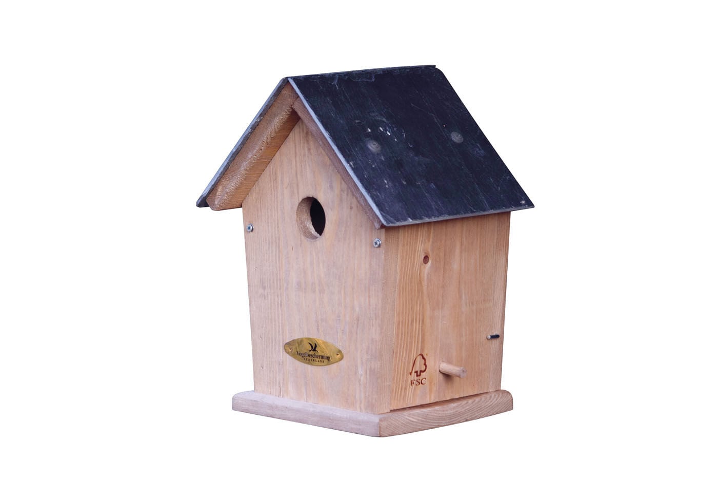 Vogelbescherming Nestkast - Mees - Leien dak - Hout - 32 mm Vogelbescherming Nestkast - Mees - Leien dak - Hout - 32 mm