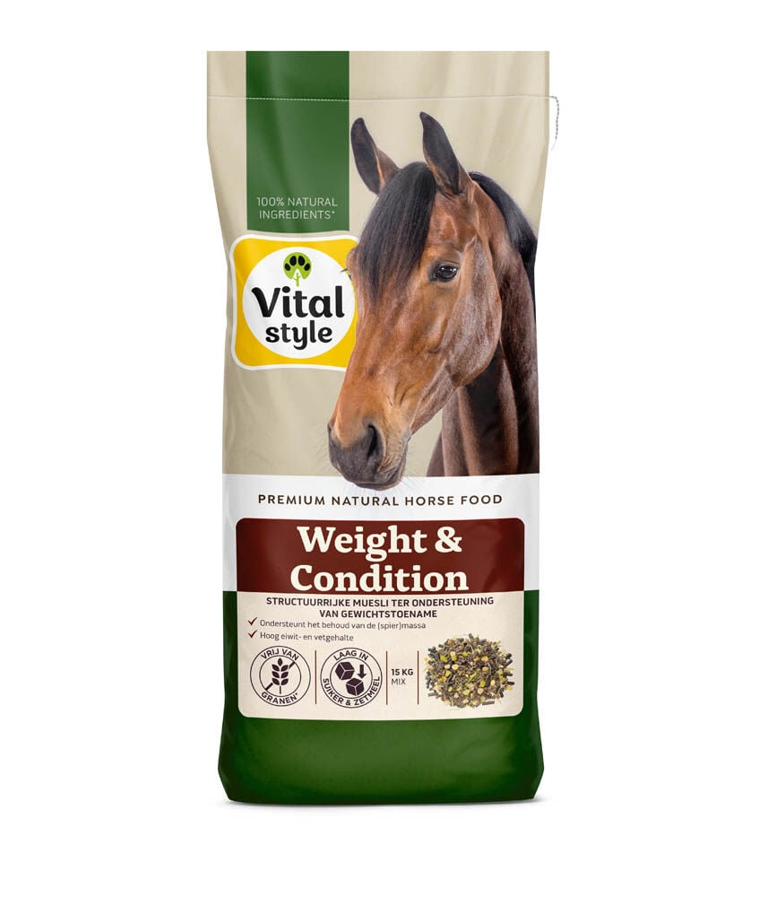 Vitalstyle Weight & Condition Muesli - Paardenvoer - 15 Kilogram - Zak