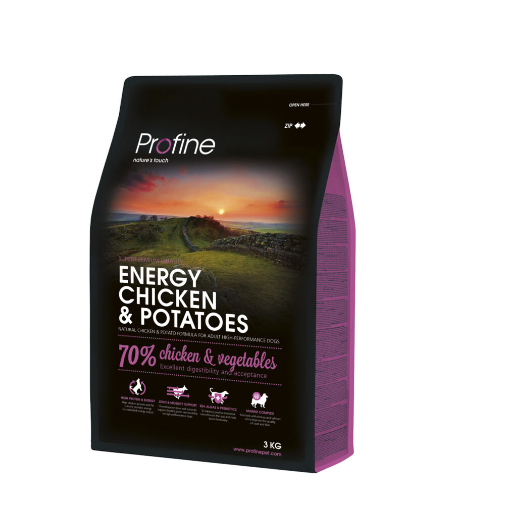 Profine Adult Energy - Hondenvoer - 3 Kilogram - kip Profine Adult Energy - Hondenvoer - 3 Kilogram - kip