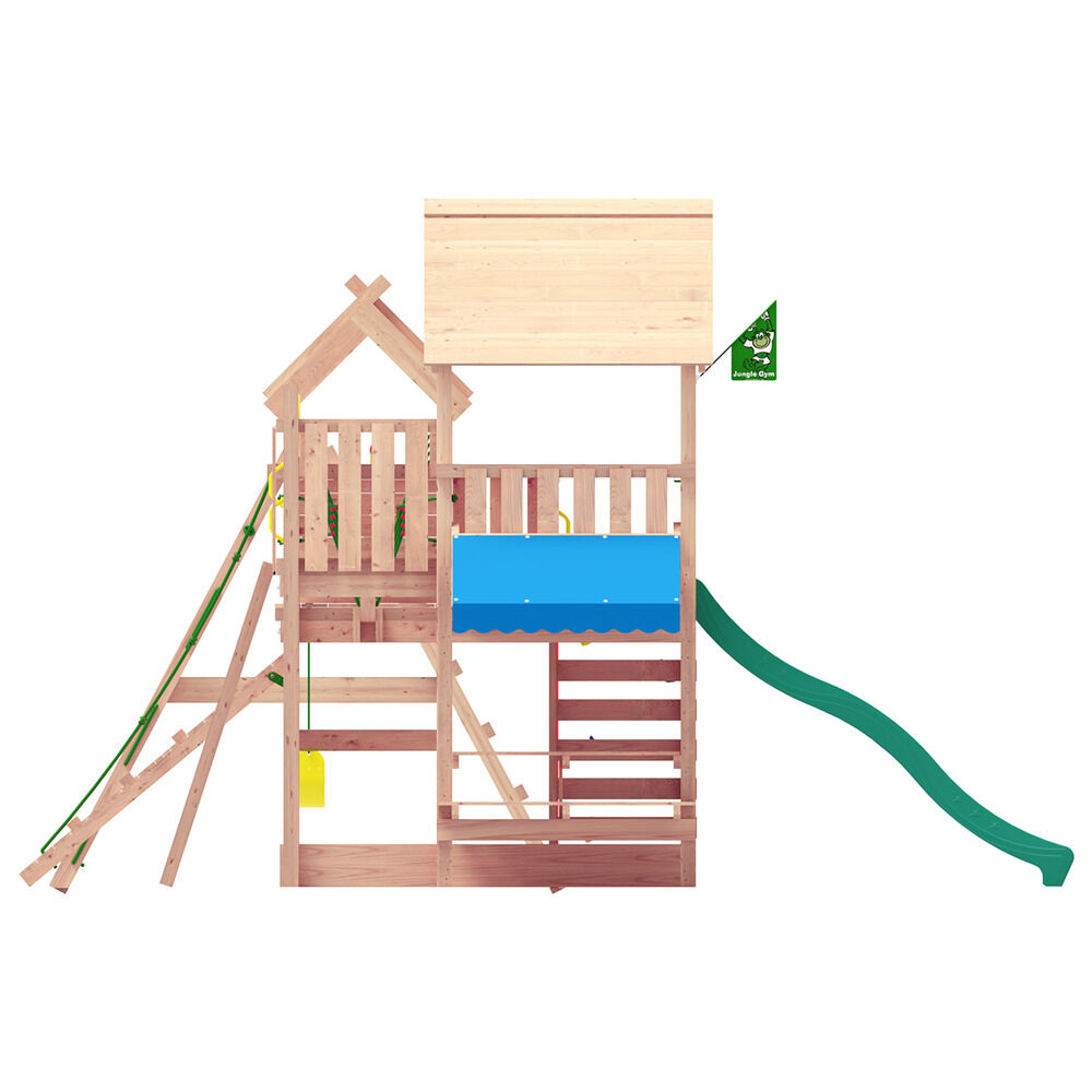 Jungle Gym Ulsteinv Grenen - Speeltoestel - Donker groen - Grenenhout