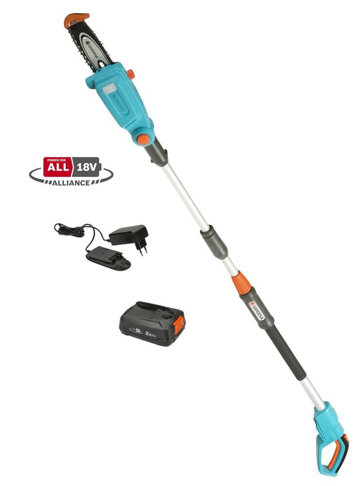 Gardena TCS 20/18 P4A set (incl. Accu en oplader) Telescopische  - Accusnoeizaag