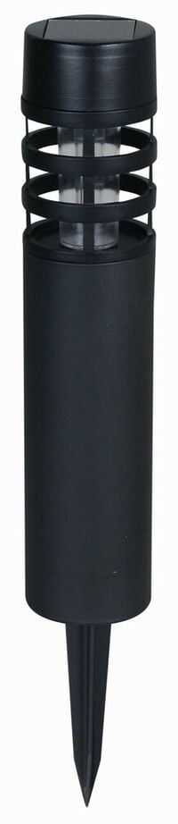 Luxform Tuinsteker Montelimar - Solar tuinverlichting - Black/Warm White - Warm wit - 39x6x6 cm