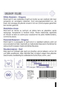 Hortitops Marjolein Origanum vulgare (Oregano)/Rosebloeiend/O.Vulgare - Kruidenzaden