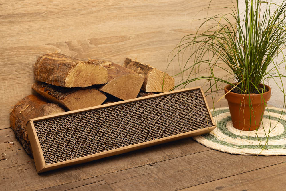 Beeztees Ilano - Krabkarton - Wit Bruin - 1x48.5x1 cm