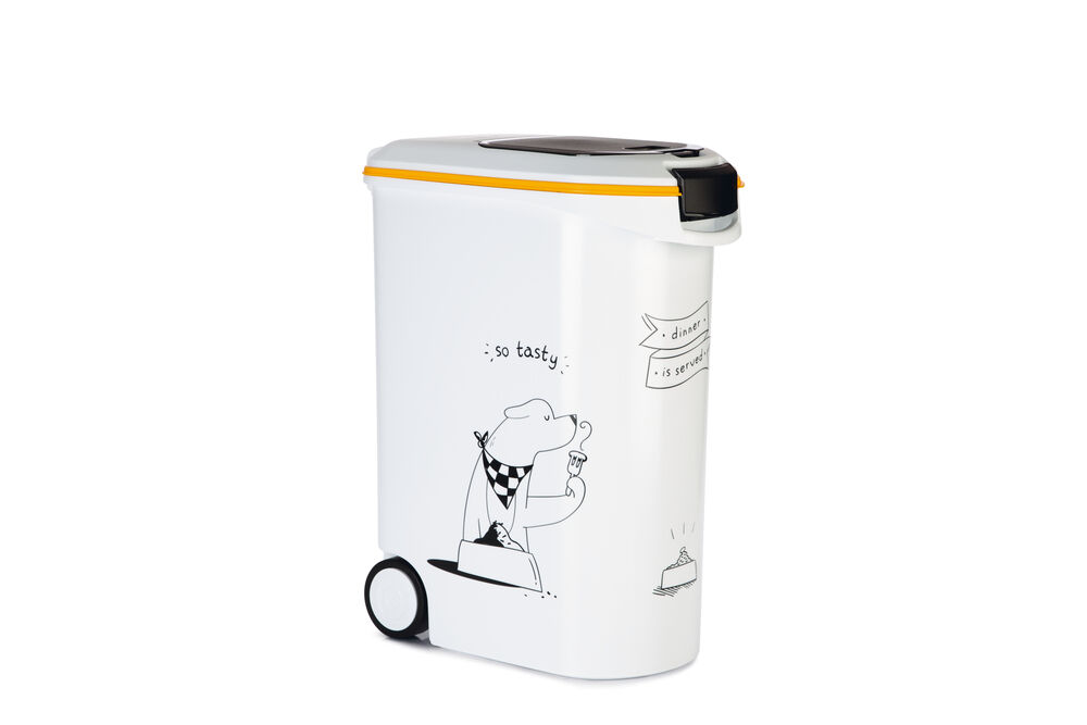 Curver Dis - Hond - Voercontainer - 54 Liter - Wit Grijs Curver Dis - Hond - Voercontainer - 54 Liter - Wit Grijs
