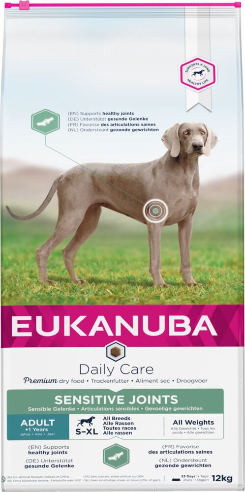 Eukanuba Daily Care Sensitive Joints Adult - Hondenvoer - 12 Kilogram - kip Eukanuba Daily Care Sensitive Joints Adult - Hondenvoer - 12 Kilogram - kip