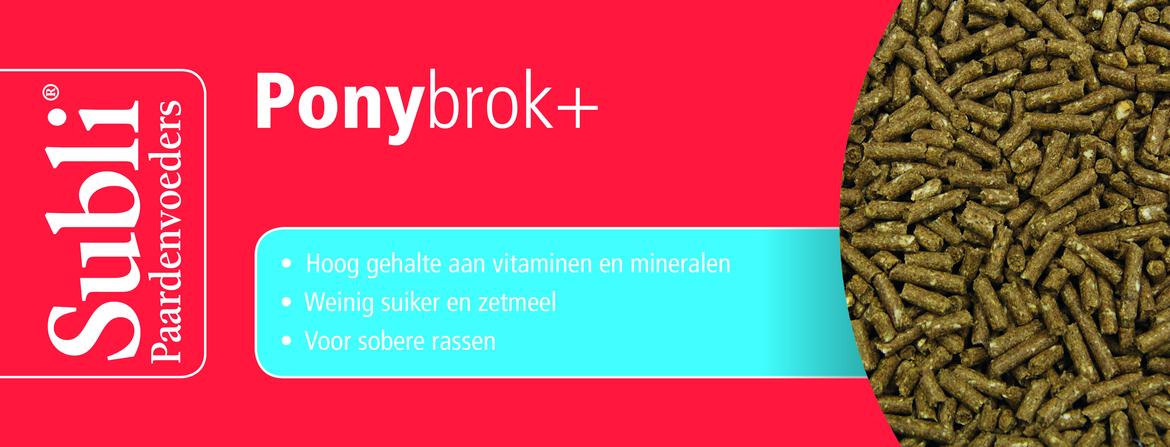 Subli Ponybrok+ - Basisvoeding - 20 Kilogram - Zak