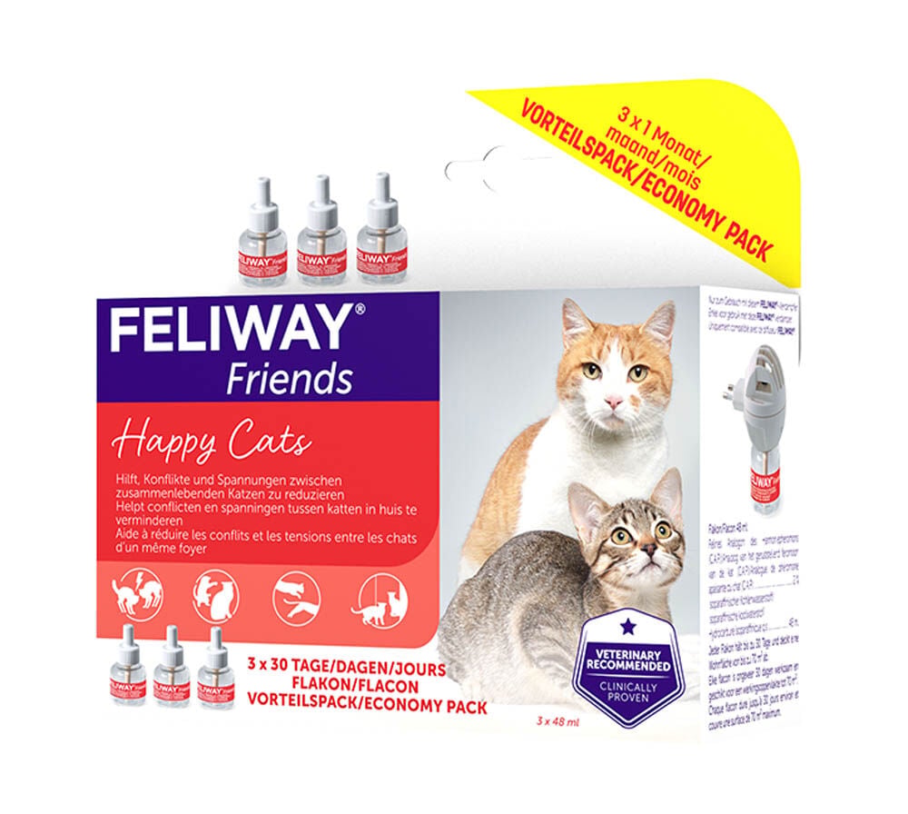 Feliway Classic navulling Tripack - Anti Stress