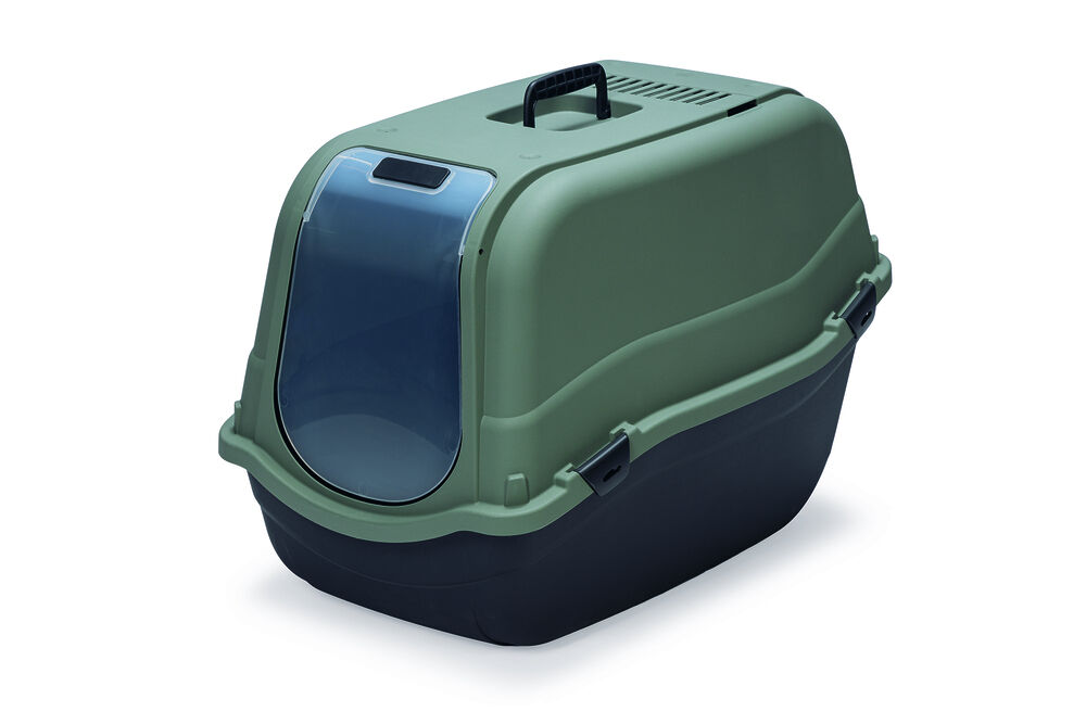 Beeztees Romeo Maxi Eco - Kattenbak - Groen zwart - 46x44x65 cm