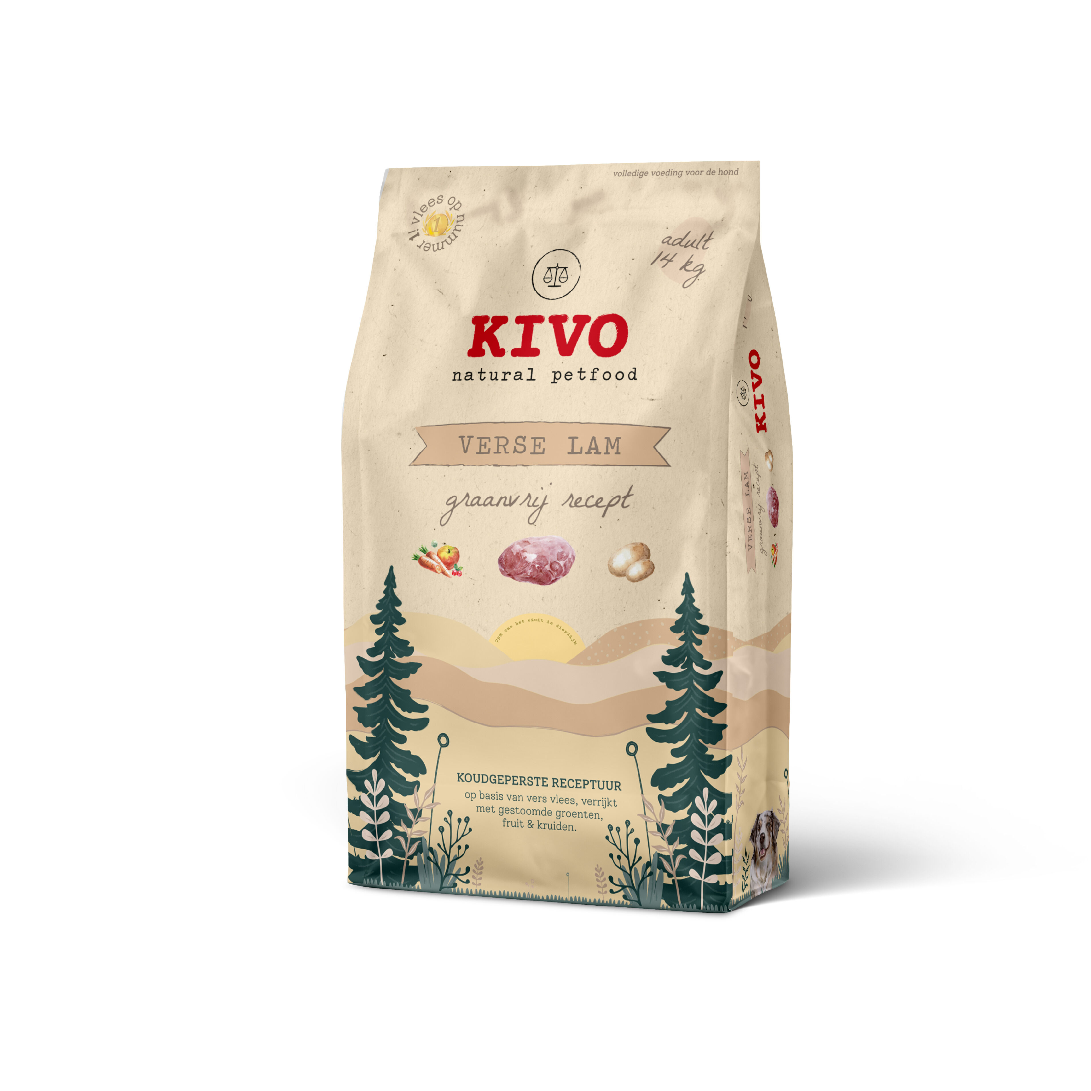 Kivo Adult - Vers Hondenvoer - Graanvrij - 14 Kilogram Kivo Adult - Vers Hondenvoer - Graanvrij - 14 Kilogram